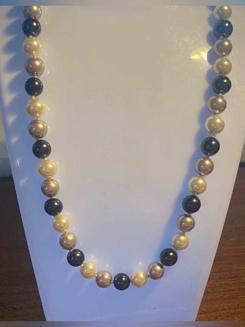 Multicolor glass Pearl Necklace